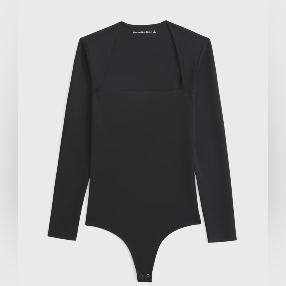 The A&F Ava Long-Sleeve Sculpt Matte Bodysuit